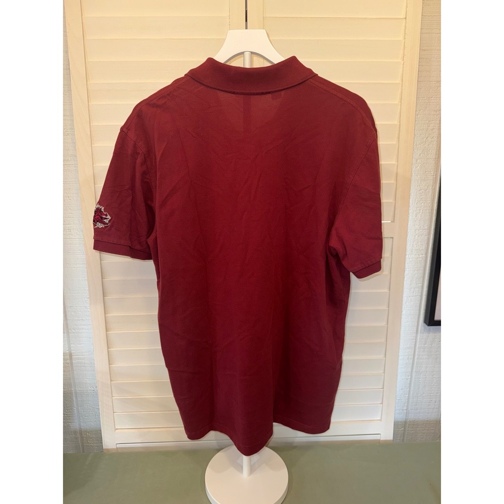 Southern Tide Polo Shirt Men Garnet SC Gamecocks Skipjack Size Large - Picture 4 of 6